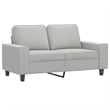 Vidaxl 2-Seater Sofa in Light Gray Microfiber