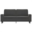 Vidaxl 2-Seater Sofa in Dark Grey Microfiber