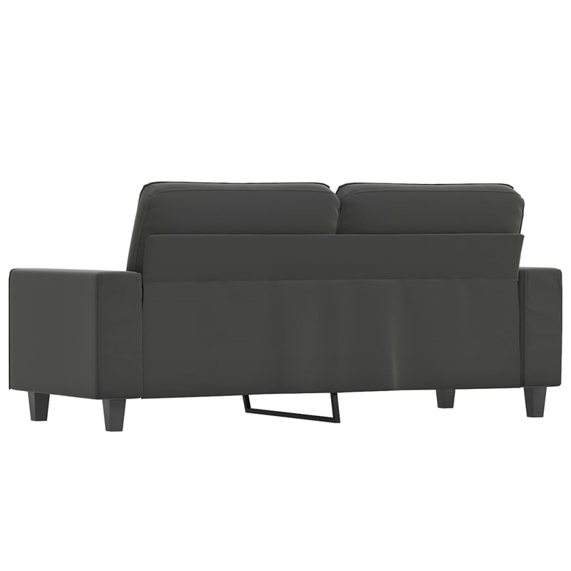 Vidaxl 2-Seater Sofa in Dark Grey Microfiber
