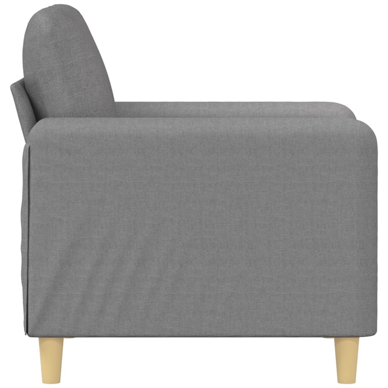 Vidaxl Single Sofa Chair in Light Grey Fabric