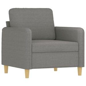 Vidaxl Single Sofa Chair in Dark Gray Fabric