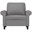 Vidaxl Single Sofa Chair in Light Grey Polyester