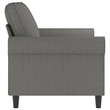 Vidaxl 2-Seater Sofa in Dark Gray Polyester