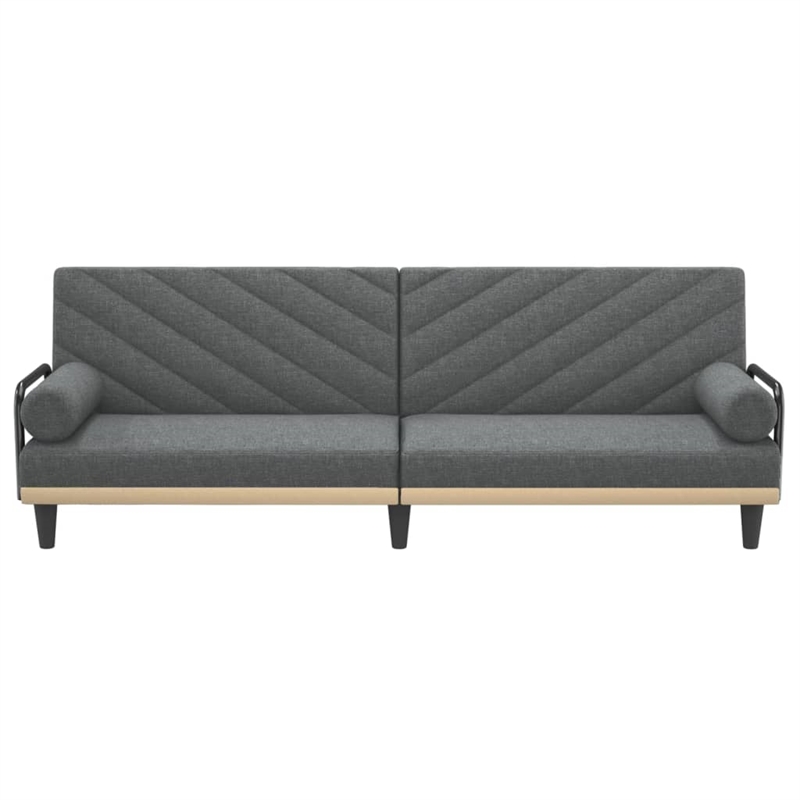 Vidaxlstandard Sofa Bed in Dark Grey Polyester