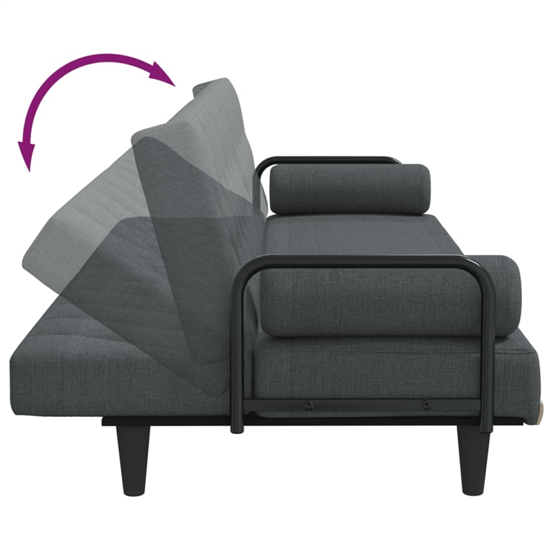 Vidaxl Large Sofa Bed in Dark Gray