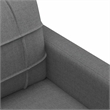Vidaxl Single Sofa Chair in Dark Grey Polyester