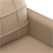 Vidaxl Durable Faux Leather 3-Seater Sofa in Cappuccino