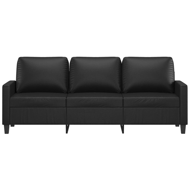 Vidaxl 3-Seater Sofa in Black