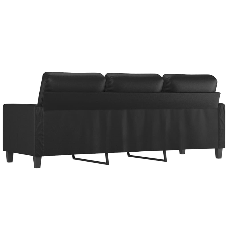 Vidaxl 3-Seater Sofa in Black