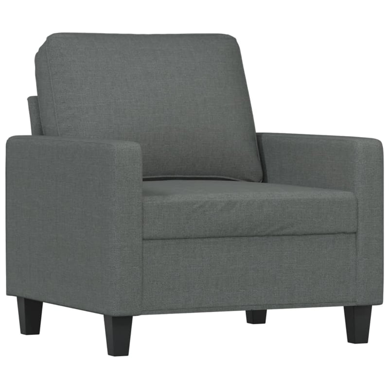 Vidaxl Single Sofa Chair in Dark Grey Fabric