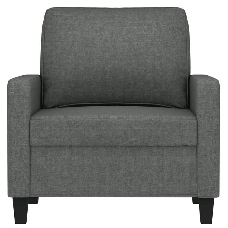 Vidaxl Single Sofa Chair in Dark Grey Fabric