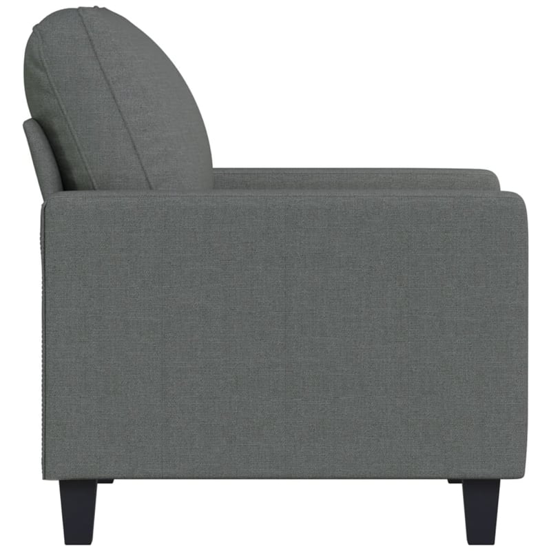 Vidaxl Single Sofa Chair in Dark Grey Fabric