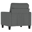 Vidaxl Single Sofa Chair in Dark Grey Fabric