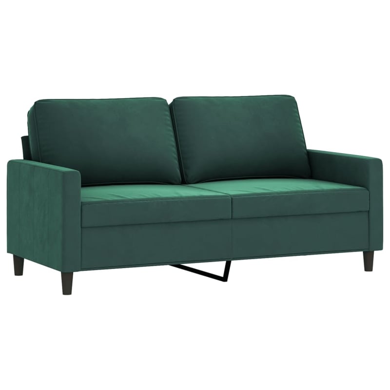 Vidaxl 2-Seater Sofa in Dark Green