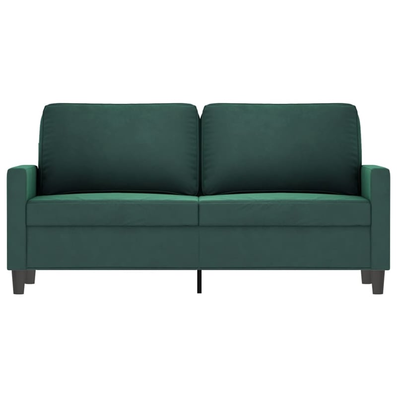 Vidaxl 2-Seater Sofa in Dark Green