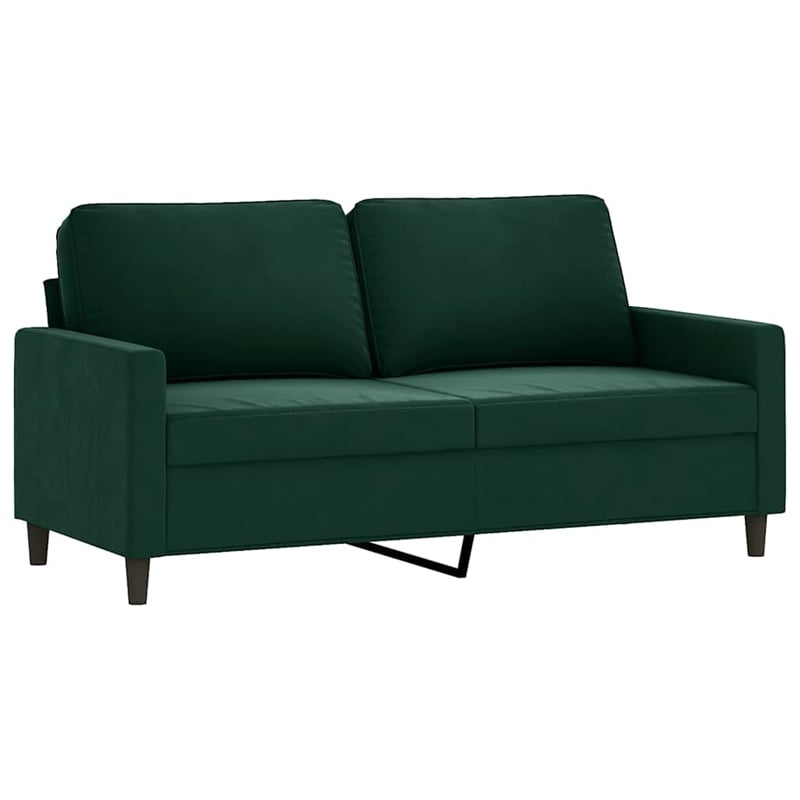 Vidaxl 2-Seater Sofa in Dark Green