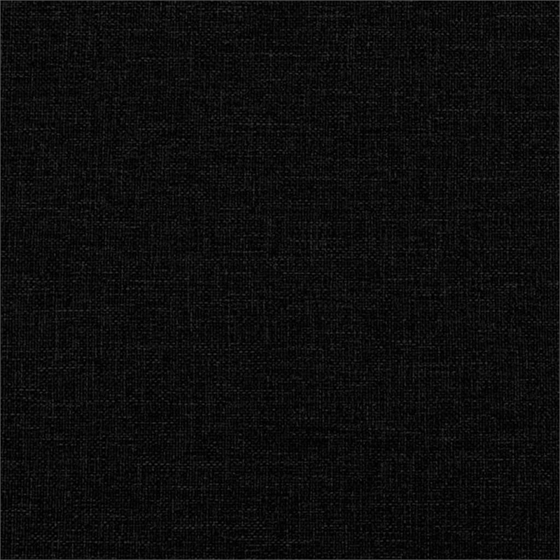 Vidaxl Metal 3-Seater Sofa in Black Polyester Fabric