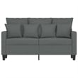Vidaxl 2-Seater Sofa in Dark Grey Fabric
