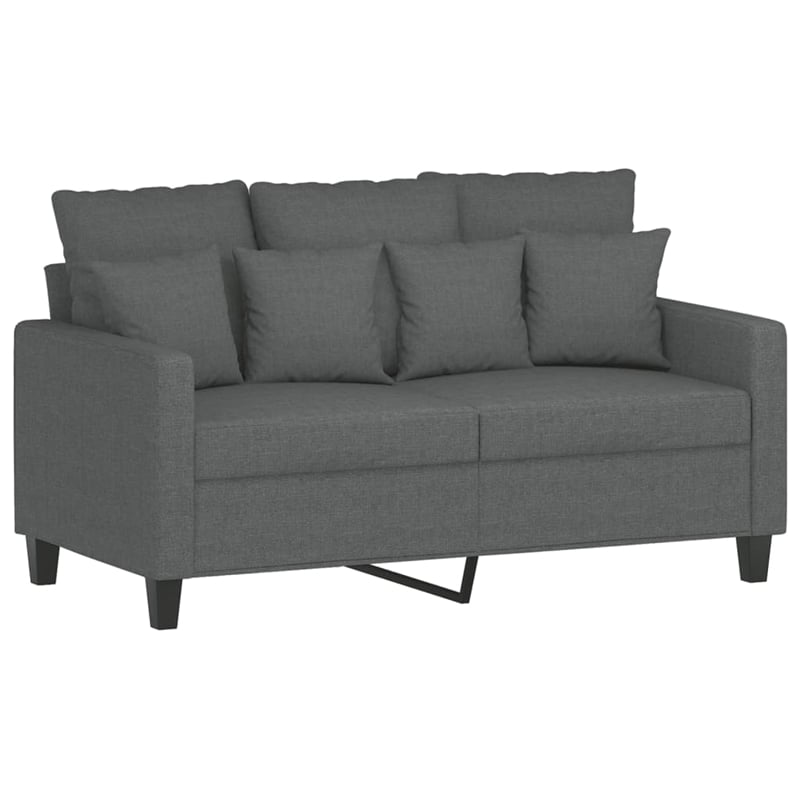 Vidaxl 2-Seater Sofa in Dark Grey Fabric