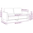 Vidaxl 2-Seater Sofa in Black Faux Leather