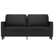 Vidaxl 2-Seater Sofa in Black Faux Leather