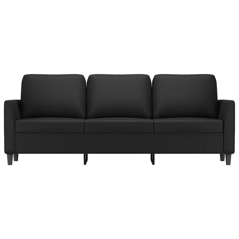 Vidaxl 3-Seater Sofa in Black