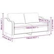 Vidaxl 2-Seater Sofa in Black Fabric