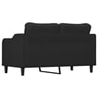 Vidaxl 2-Seater Sofa in Black Fabric