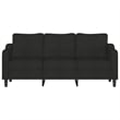 Vidaxl 3-Seater Sofa in Black Fabric