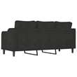 Vidaxl 3-Seater Sofa in Black Fabric