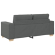 Vidaxl Loveseat Sofa Dark Grey in Polyester Fabric