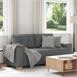 Vidaxl Loveseat Sofa Dark Grey in Polyester Fabric