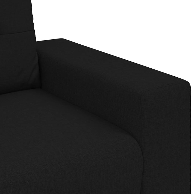 Vidaxl 2-Seater Loveseat Sofa in Black