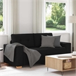 Vidaxl 2-Seater Loveseat Sofa in Black