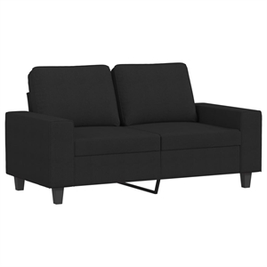 Vidaxl Metal 2-Seater Sofa in Black
