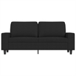 Vidaxl Metal 2-Seater Sofa in Black Fabric