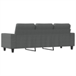 Vidaxl 3-Seater Sofa in Dark Grey Fabric