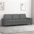 Vidaxl 3-Seater Sofa in Dark Grey Fabric