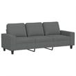 Vidaxl 3-Seater Sofa in Dark Grey Fabric