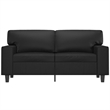 Vidaxl 2-Seater Sofa in Black Faux Leather