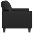Vidaxl 2-Seater Sofa in Black Faux Leather
