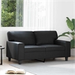 Vidaxl 2-Seater Sofa in Black Faux Leather