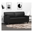 Vidaxl 2-Seater Sofa in Black Faux Leather
