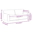 Vidaxl 2-Seater Sofa in Black Faux Leather
