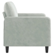 Vidaxl Metal 2-Seater Sofa in Light Grey Velvet