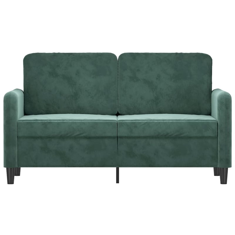 Vidaxl 2-Seater Sofa in Dark Green Velvet
