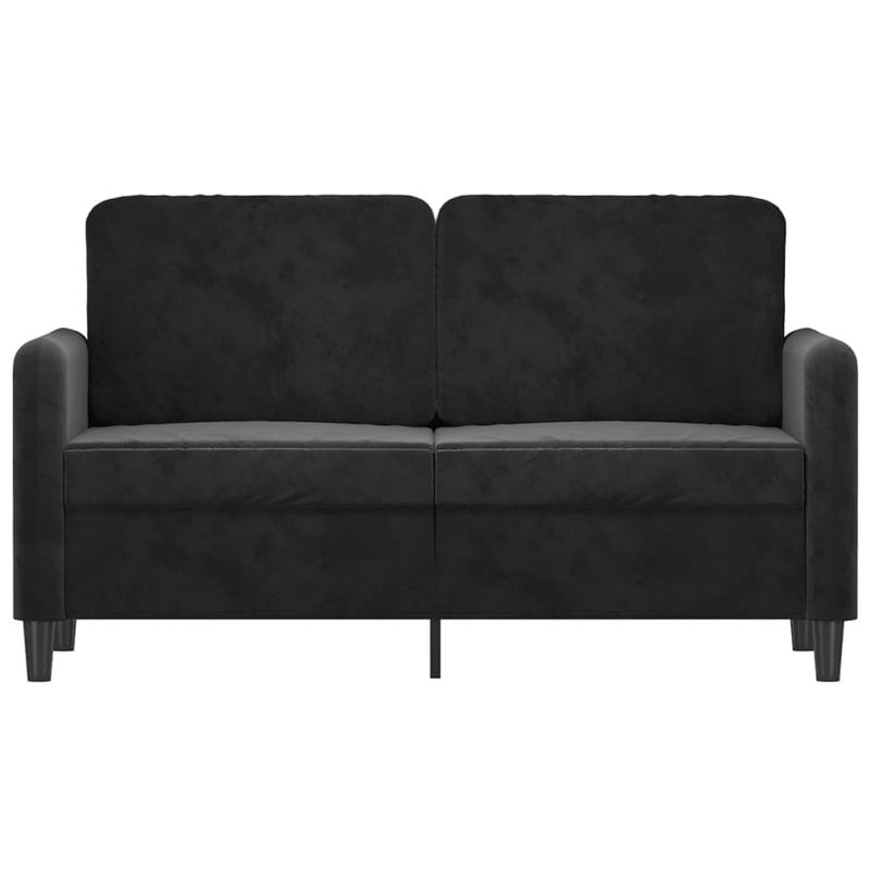 Vidaxl 2-Seater Sofa in Black Polyester