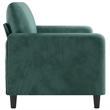 Vidaxl Metal 2-Seater Sofa in Dark Green Velvet