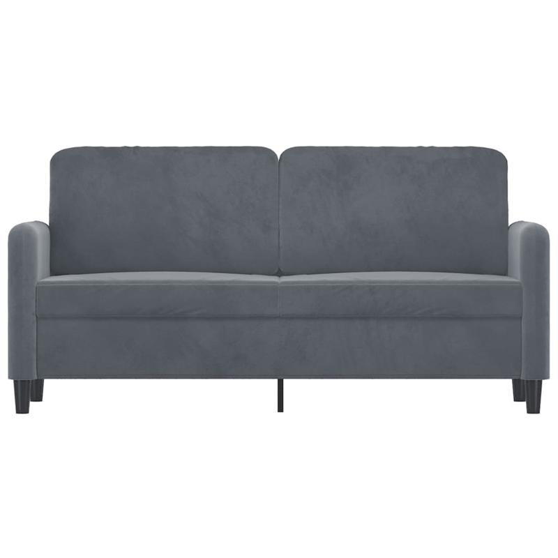 Vidaxl 2-Seater Sofa in Dark Grey Polyester