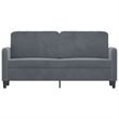 Vidaxl 2-Seater Sofa in Dark Grey Polyester
